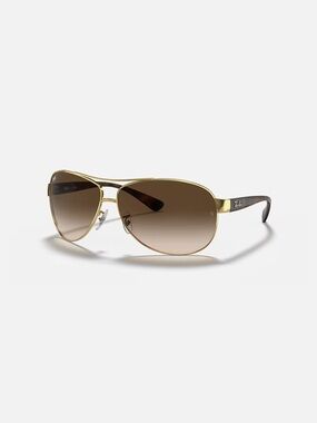 Ray-Ban Women's Gold Frame Brown Gradient Aviator Sunglasses